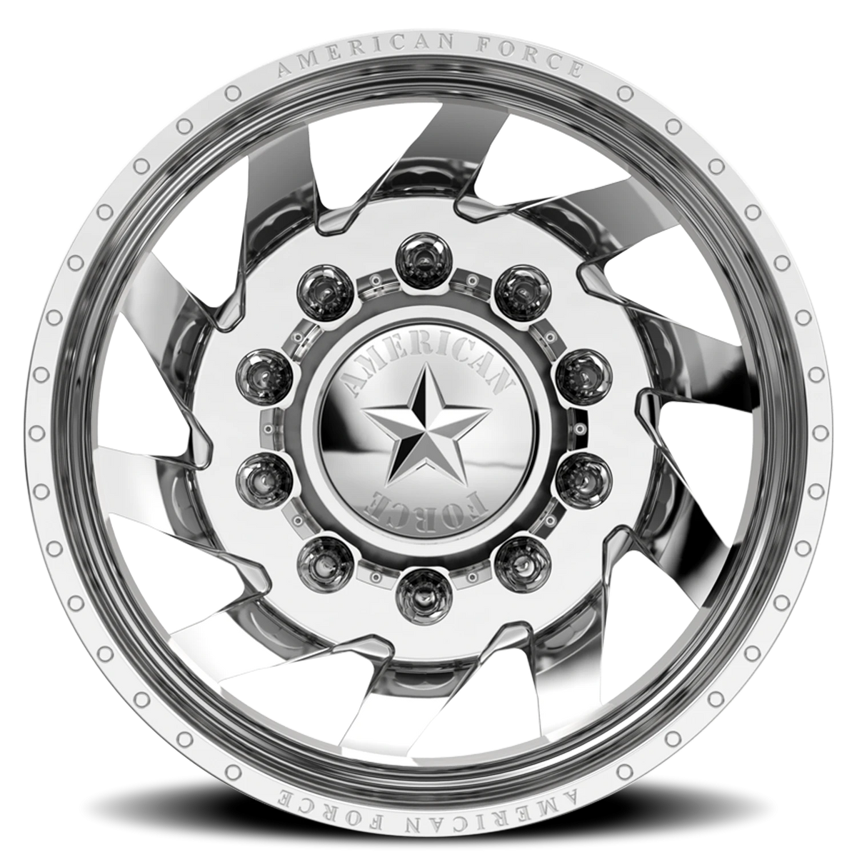 American Force H90 Tempest DRW Polished 24x8.25 -145 8x170mm 125mm - Wheelwiz