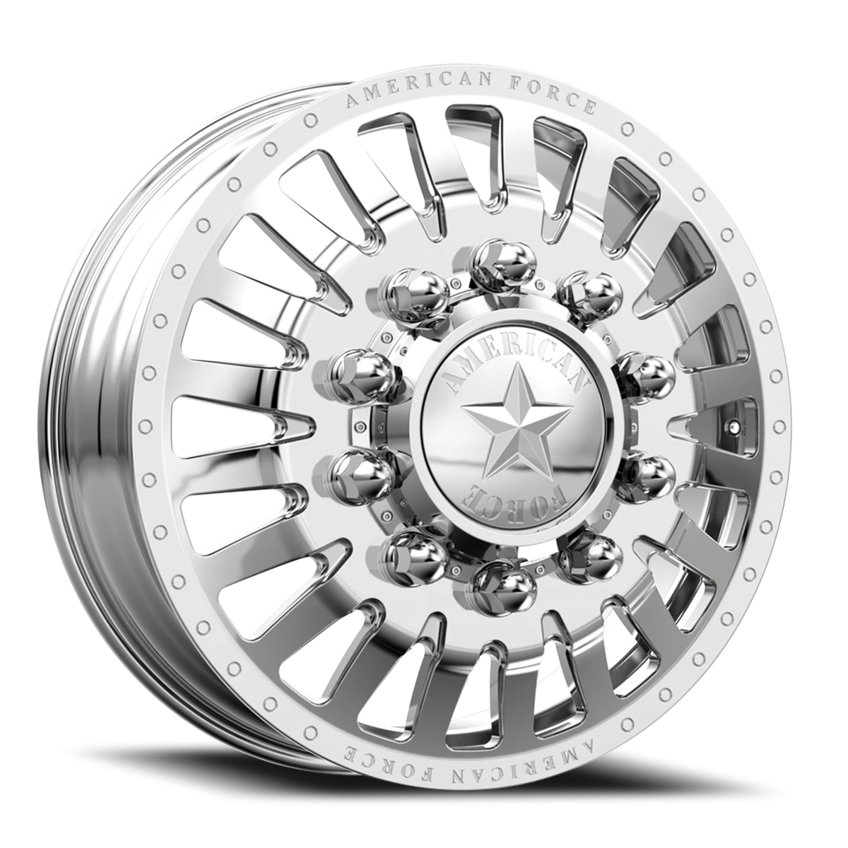 American Force H91 Doom DRW Polished 24x8.25 +169 10x225mm 170mm - Wheelwiz