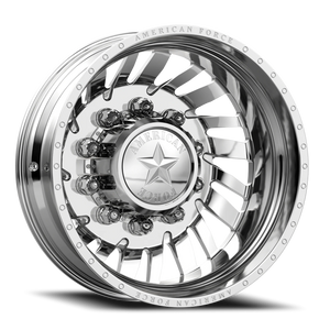 American Force H92 Thrust DRW Polished 22.5x8.25 -145 8x170mm 125mm - Wheelwiz