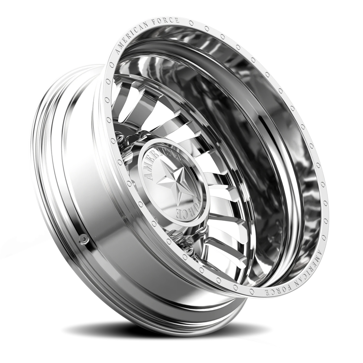American Force H92 Thrust DRW Polished 22x8.25 -145 8x225mm 170mm - Wheelwiz