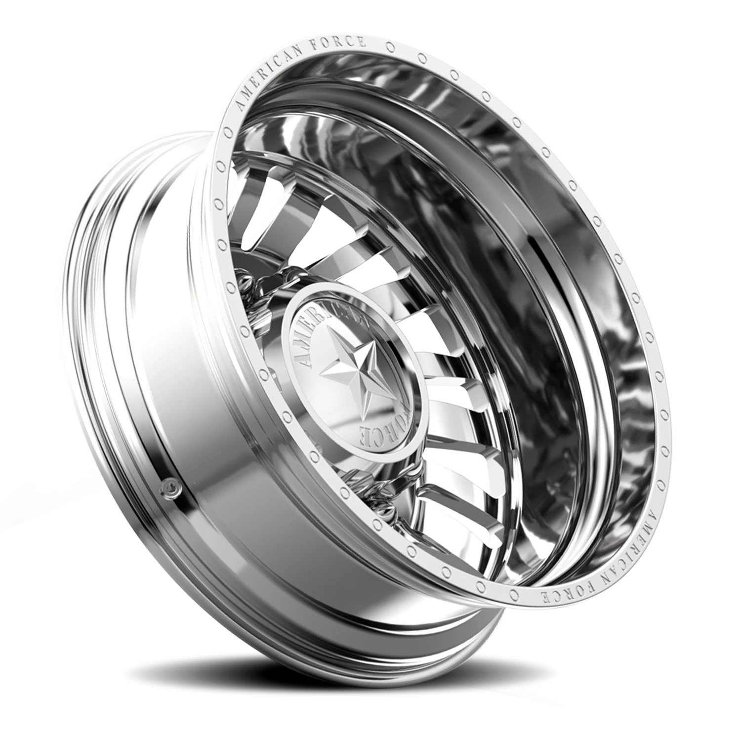 American Force H92 Thrust DRW Polished 28x8.25 -130 8x210mm 154mm - Wheelwiz