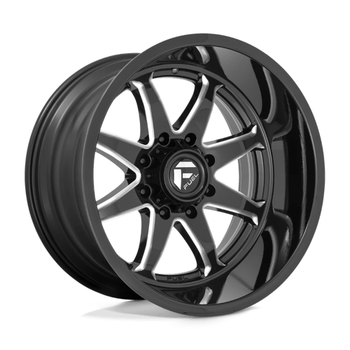 Fuel Offroad D749 HAMMER Gloss Black Milled 20x9 +1 8x165.1mm 125.1mm - Wheelwiz