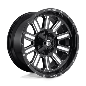 Fuel Offroad D620 HARDLINE Gloss Black Milled 20x10 -18 8x180mm 124.2mm - Wheelwiz