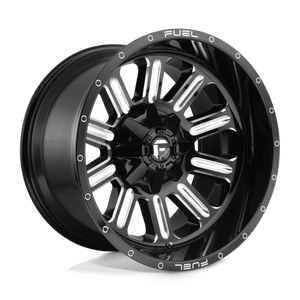 Fuel Offroad D620 HARDLINE Gloss Black Milled 20x12 -44 6x135|6x139.7mm 106.1mm - WheelWiz