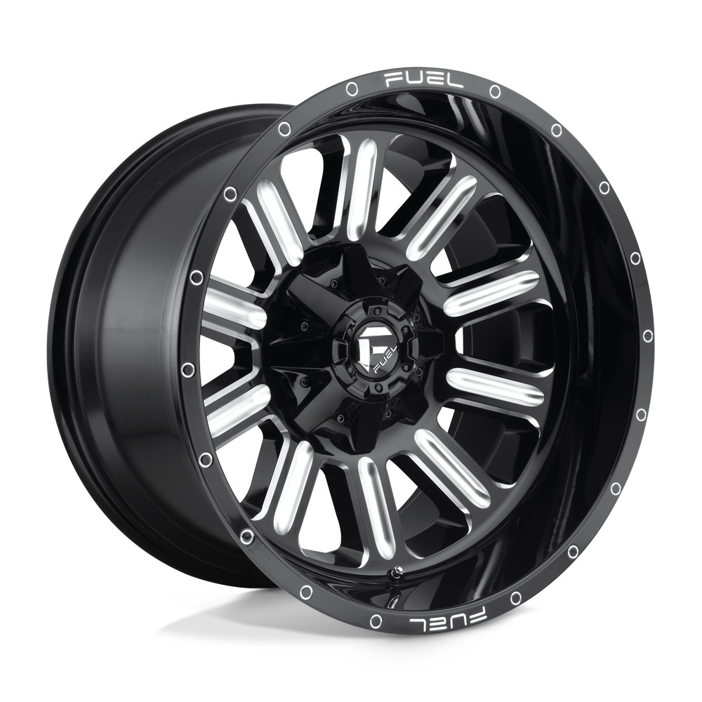 Fuel Offroad D620 HARDLINE Gloss Black Milled 20x9 +01 6x135|6x139.7mm 106.1mm - WheelWiz
