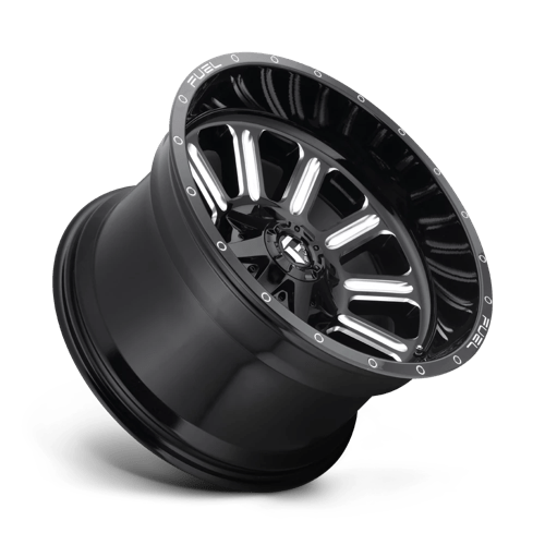 Fuel Offroad D620 HARDLINE Gloss Black Milled 20x12 -44 6x135|6x139.7mm 106.1mm - WheelWiz