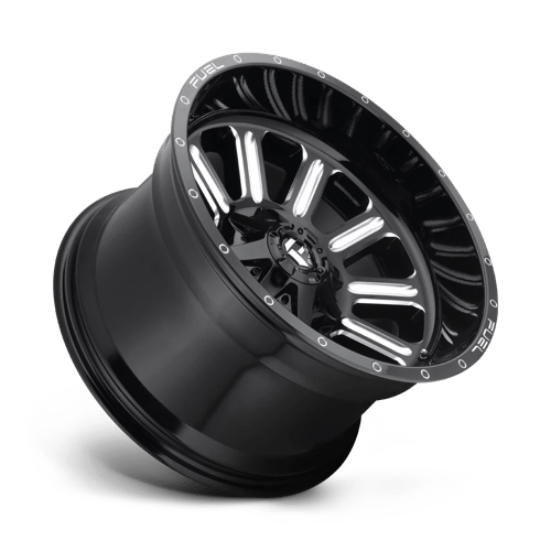 Fuel Offroad D620 HARDLINE Gloss Black Milled 20x9 +1 8x165.1mm 125.1mm - Wheelwiz