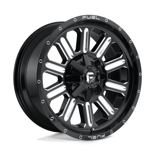 Fuel Offroad D620 HARDLINE Gloss Black Milled 20x9 +1 8x170mm 125.1mm - Wheelwiz