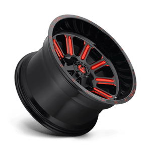 Fuel Offroad D621 HARDLINE Gloss Black Red Tinted Clear 20x9 +20 5x127|5x139.7mm 87.1mm - Wheelwiz