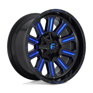 Fuel Offroad D646 HARDLINE Gloss Black Blue Tinted Clear 20x12 -44 8x170mm 125.1mm - WheelWiz