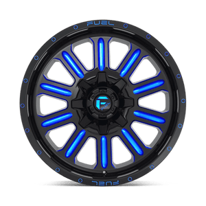 Fuel Offroad D646 HARDLINE Gloss Black Blue Tinted Clear 22x12 -45 6x135|6x139.7mm 106.1mm - Wheelwiz