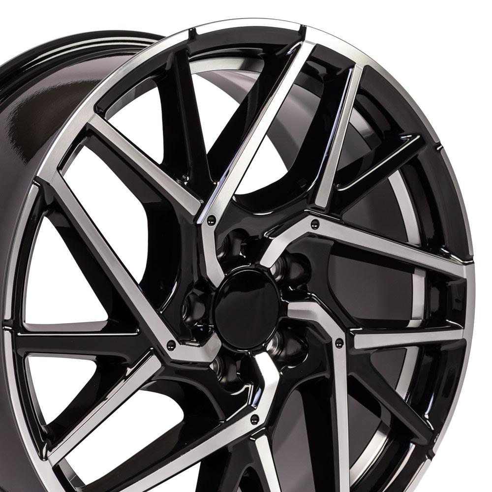 OE Wheels Replica HD06 Black Machined 18x8.0 +50 5x114.3mm 64.1mm - Wheelwiz