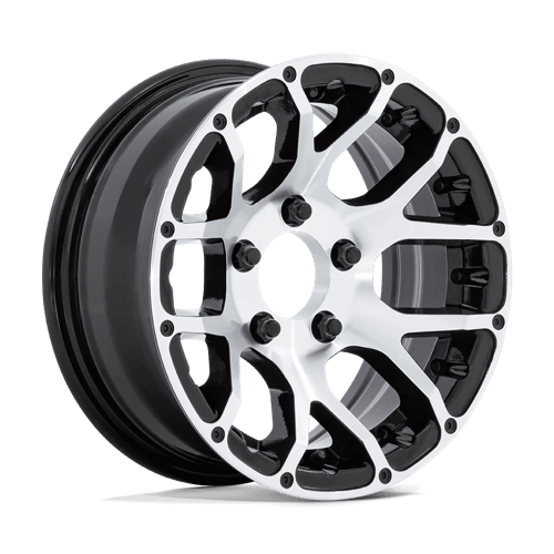 Helo HE1825 Gloss Black Machined 15x6 0 6x139.7mm 104.4mm - Wheelwiz