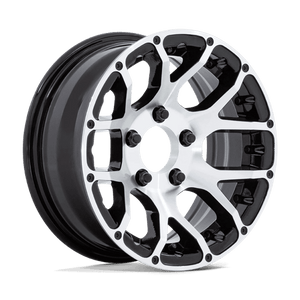 Helo HE1825 Gloss Black Machined 15x6 0 6x139.7mm 104.4mm - Wheelwiz