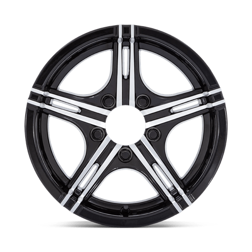 Helo HE1827 Gloss Black Machined 15x6 0 5x114.3mm 74.4mm - Wheelwiz