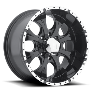 Helo HE791 MAXX Gloss Black Machined 18x9 +18 6x139.7mm 108mm - WheelWiz