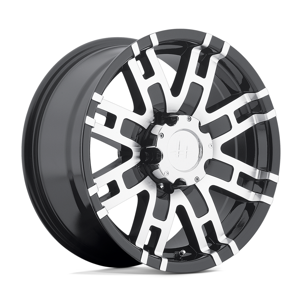 Helo HE835 Gloss Black Machined 20x9 +18 8x165.1mm 125.1mm - WheelWiz