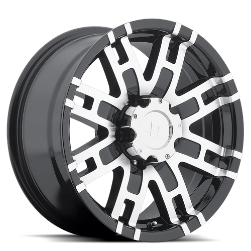 Helo HE835 Gloss Black Machined 22x9.5 +18 6x139.7mm 106.1mm