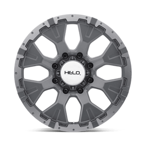 Helo HE878 Dark Silver With Machined Flange 18x9 -12 8x170mm 125.1mm - WheelWiz