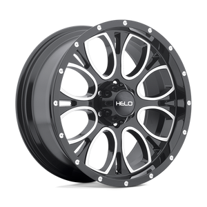 Helo HE879 Gloss Black Machined 17x9 +18 5x135mm 87.1mm - WheelWiz