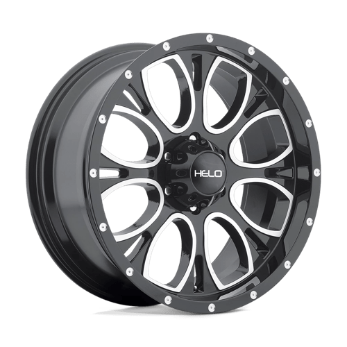 Helo HE879 Gloss Black Machined 17x9 -12 5x139.7mm 108mm - WheelWiz