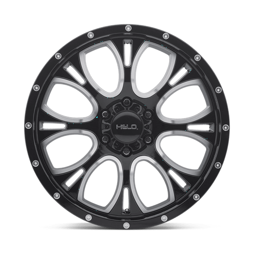 Helo HE879 Gloss Black Machined & Milled 16x8 0 6x139.7mm 106.1mm - Wheelwiz