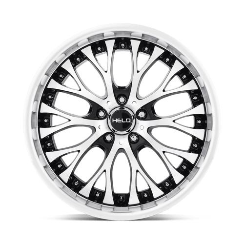 Helo HE890 Gloss Black Machined Face 20x8.5 +35 5x112mm 72.6mm - WheelWiz