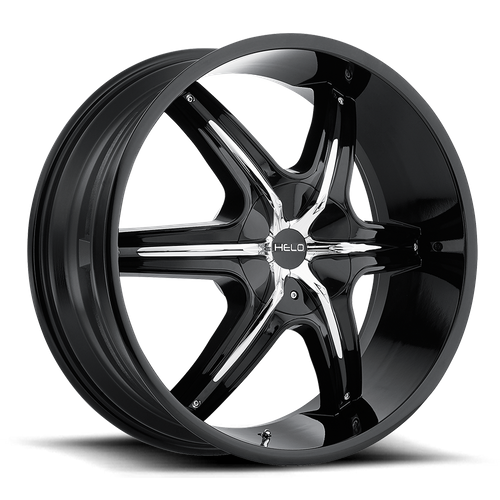 Helo HE891 Gloss Black W/ Accents 20x8.5 +10 5x115|5x120.65mm 72.6mm - Wheelwiz