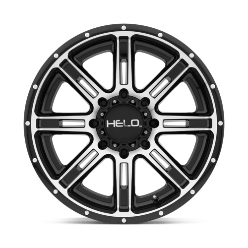 Helo HE900 Gloss Black Machined 20x9 00 8x180mm 124.2mm - WheelWiz