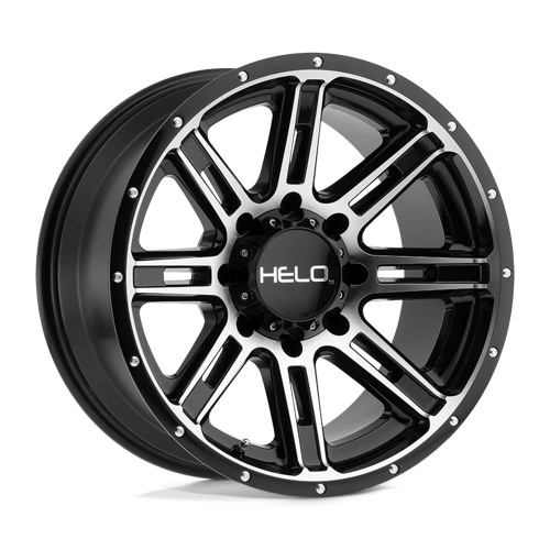 Helo HE900 Gloss Black Machined 20x9 +18 8x180mm 124.2mm - WheelWiz