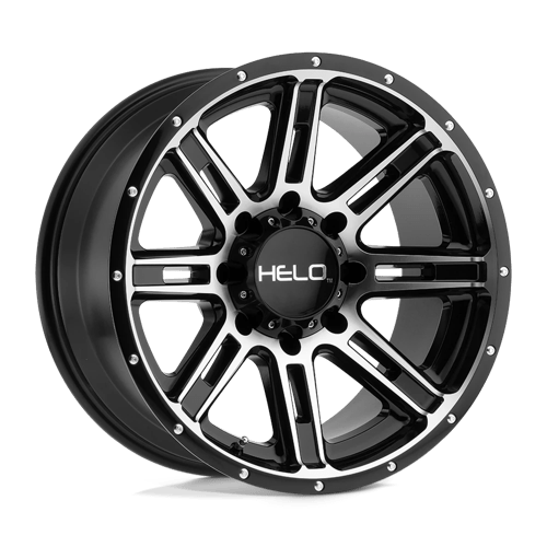 Helo HE900 Gloss Black Machined 20x10 -24 8x165.1mm 125.1mm - WheelWiz