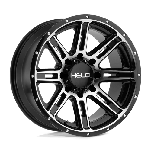 Helo HE900 Gloss Black Machined 20x9 0 6x139.7mm 106.1mm - Wheelwiz