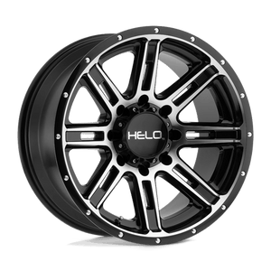 Helo HE900 Gloss Black Machined 20x9 0 6x139.7mm 106.1mm - Wheelwiz