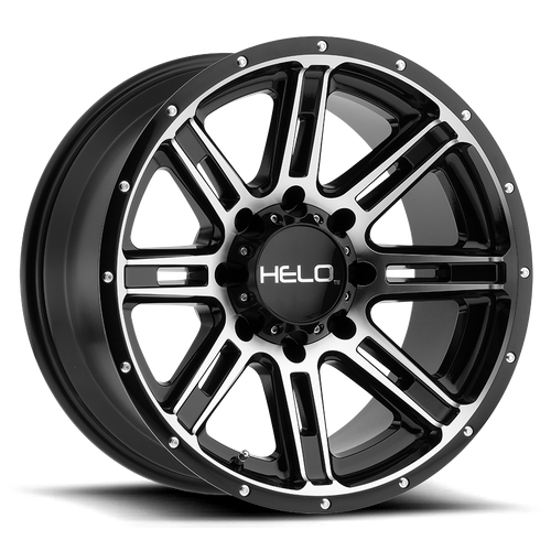 Helo HE900 Gloss Black Machined 20x9 0 6x139.7mm 106.1mm