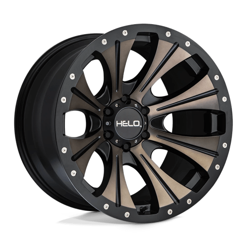 Helo HE901 Satin Black Mach W/ Dark Tint 20x9 +18 6x139.7mm 106.1mm - Wheelwiz