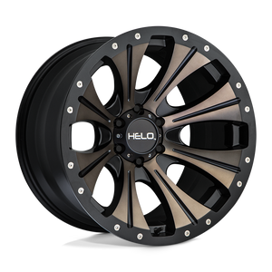 Helo HE901 Satin Black Dark Tint 20x12 -44 8x170mm 125.1mm - WheelWiz