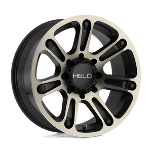 Helo HE904 Satin Black Mach W/ Dark Tint 20x9 -12 5x127mm 72.6mm - Wheelwiz