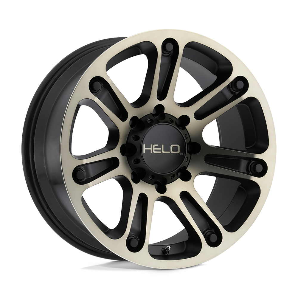 Helo HE904 Satin Black Machined Dark Tint 17x9 00 8x165.1mm 125.1mm - WheelWiz
