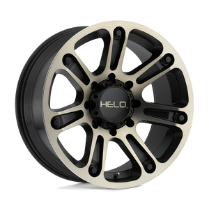 Helo HE904 Satin Black Machined Dark Tint 17x9 00 8x165.1mm 125.1mm - WheelWiz