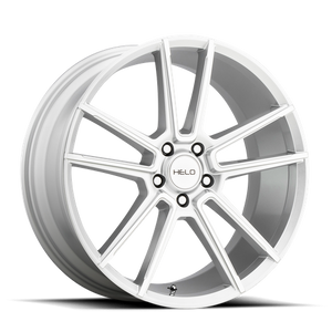 Helo HE911 Silver Machined 18x8 +40 5x112mm 66.6mm - WheelWiz