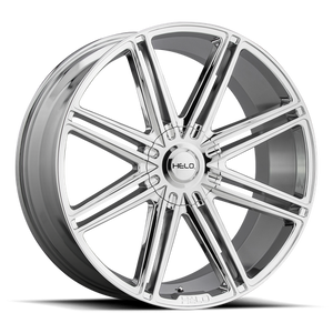 Helo HE913 Chrome 24x10 +15 6x135|6x139.7mm 106.1mm - WheelWiz