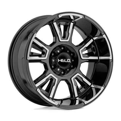 Helo HE914 Gloss Black Machined 20x9 0 5x127mm 78.1mm - Wheelwiz