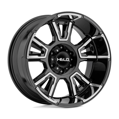 Helo HE914 Gloss Black Machined 20x10 -18 5x127mm 71.5mm - WheelWiz