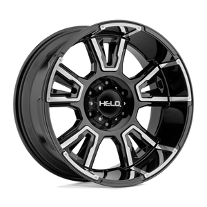 Helo HE914 Gloss Black Machined 20x9 0 6x139.7mm 106.1mm - Wheelwiz