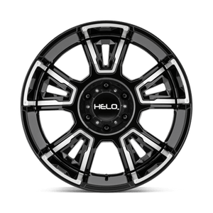 Helo HE914 Gloss Black Machined 20x10 -18 5x127mm 71.5mm - WheelWiz