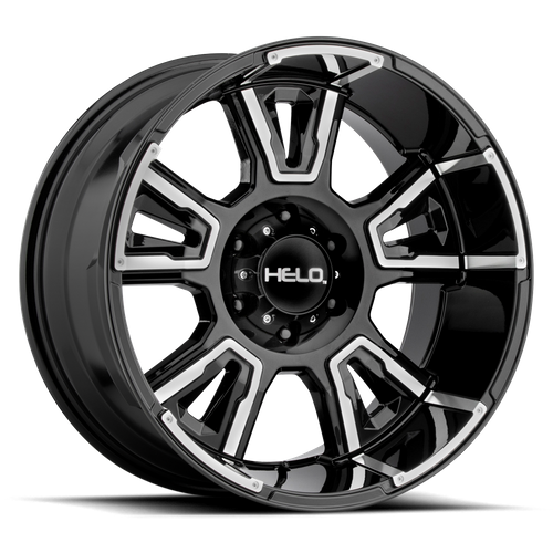 Helo HE914 Gloss Black Machined 20x9 0 6x139.7mm 106.1mm