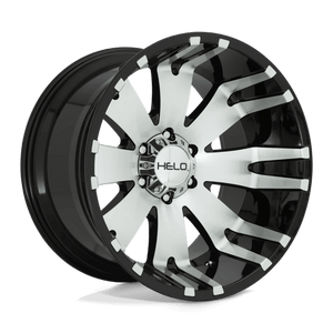 Helo HE917 Gloss Black Machined 18x10 -18 6x139.7mm 106.1mm - WheelWiz