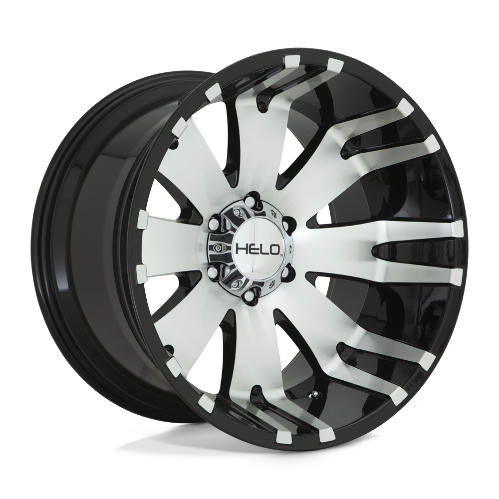 Helo HE917 Gloss Black Machined 20x9 00 8x165.1mm 125.1mm - WheelWiz