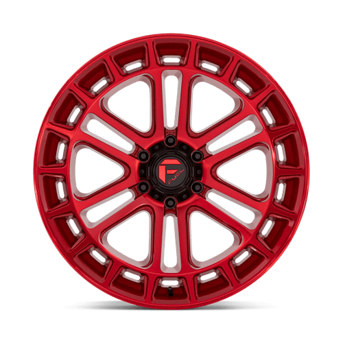 Fuel Offroad D719 HEATER Candy Red Machined 22x10 -13 6x135mm 87.1mm - Wheelwiz
