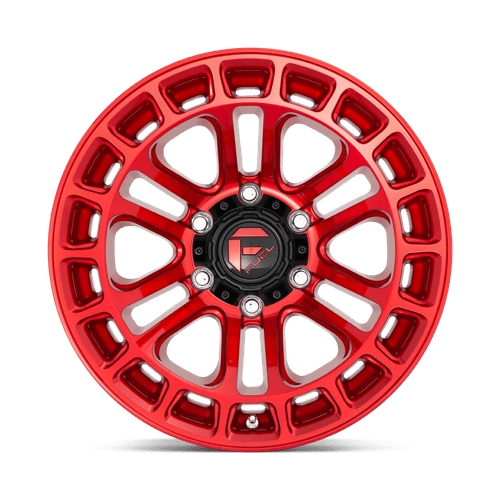 Fuel Offroad D719 HEATER Candy Red Machined 20x10 -18 6x139.7mm 106.1mm - Wheelwiz